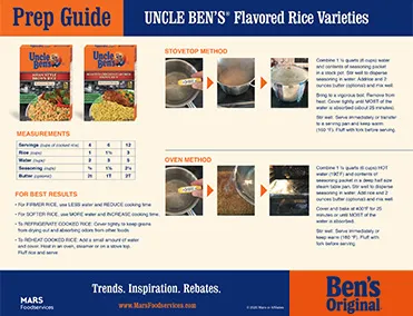 Flavored Rice Varieties Prep Guide marsfoodservices image