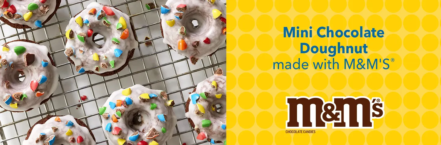 M&Ms Mini Chocolate Doughnut marsfoodservices image